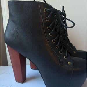 Jeffrey Campbell Lita Black Boots (Size 7.5) w/Original Box - Originally $165